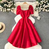 Georgia Puff Sleeves Dress (On hand)