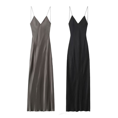 Noa Satin Slip Dress