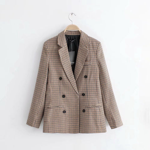 Seri Plaid Blazer