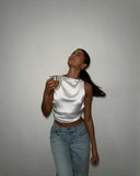 Adela Satin Top